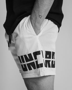 Adrenaline UNCLRD White Mesh Shorts